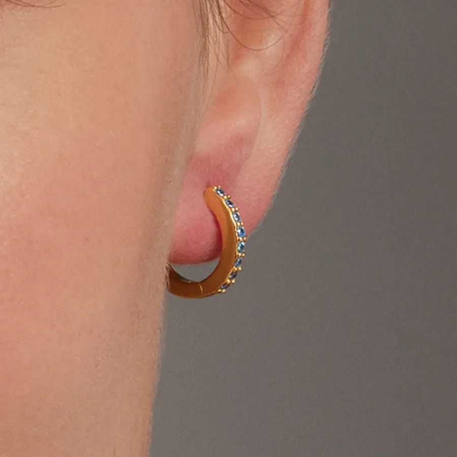 Pendientes de Plata de Ley 925 con Cuarzo Hidrotermal Verde Claro acabados en oro amarillo 18K - Valarys