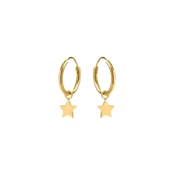 Pendientes de Plata de Ley 925 acabados en oro amarillo 18K - Essential