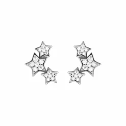 Pendientes de Plata de Ley 925 con Circonita Brillante acabados en rodio - Familia