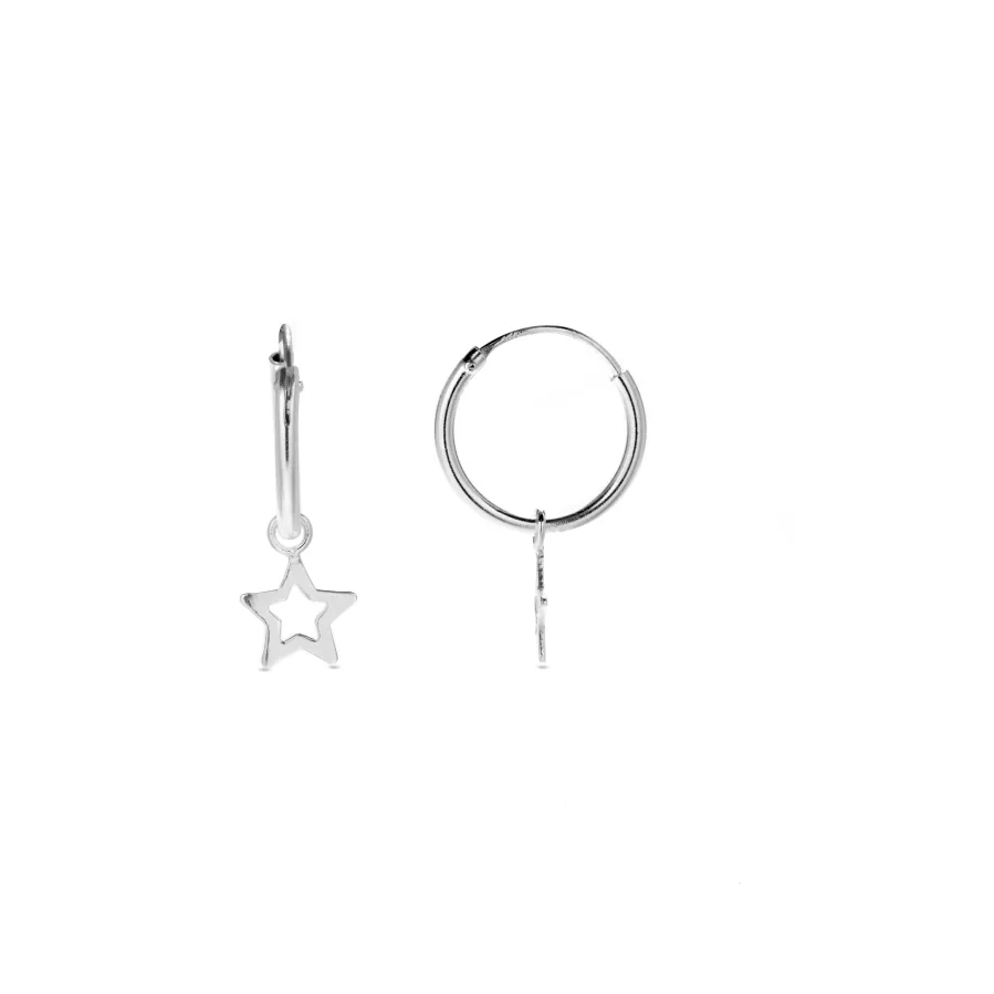 Pendientes de Plata de Ley 925 acabados en rodio - Essential