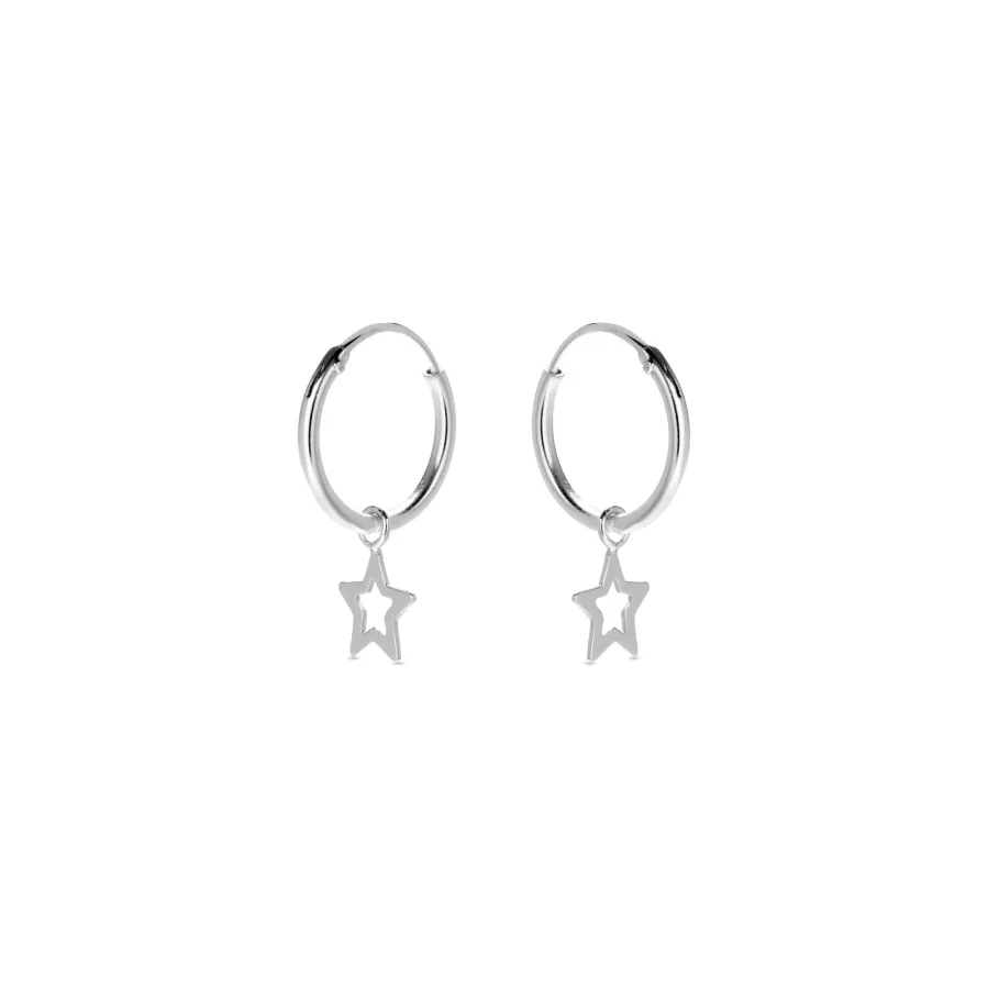 Pendientes de Plata de Ley 925 acabados en rodio - Essential