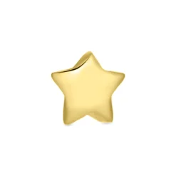 Piercing de Plata de Ley 925 acabado en oro amarillo 18K - Mapu