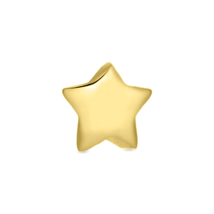 Piercing de Plata de Ley 925 acabado en oro amarillo 18K - Mapu