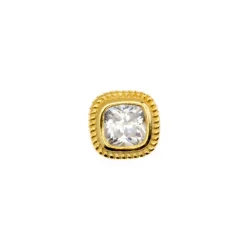 Piercing de Plata de Ley 925 y Circonita Brillante acabado oro 18k - Keya