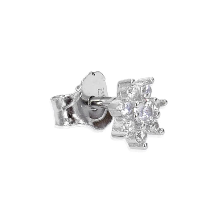 Piercing de Plata de Ley 925 con Circonita Brillante acabado en rodio - Fanti