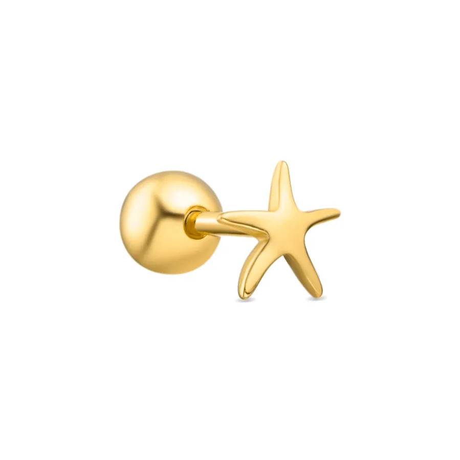Piercing de Plata de Ley 925 AcabadoOro 18K - Tancol
