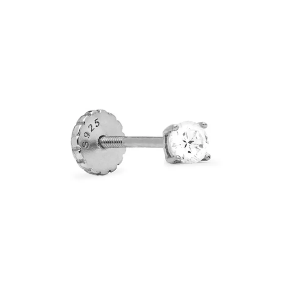 Piercing de Plata de Ley 925 con Circonita Brillante acabado en rodio - Dali