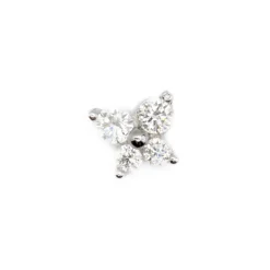 Piercing de Plata de Ley 925 AcabadoRodio - Udra