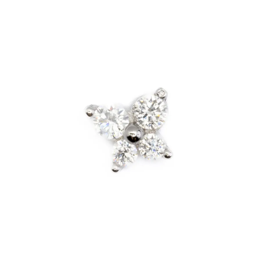 Piercing de Plata de Ley 925 AcabadoRodio - Udra