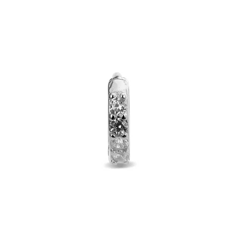 Piercing de Plata de Ley 925 con Circonita Brillante acabado en rodio - Rahlau