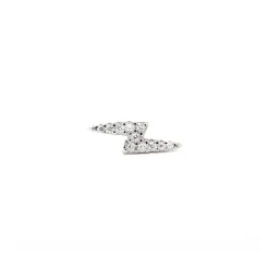 Piercing de Plata de Ley 925 con Circonita Brillante acabado en rodio - Linse
