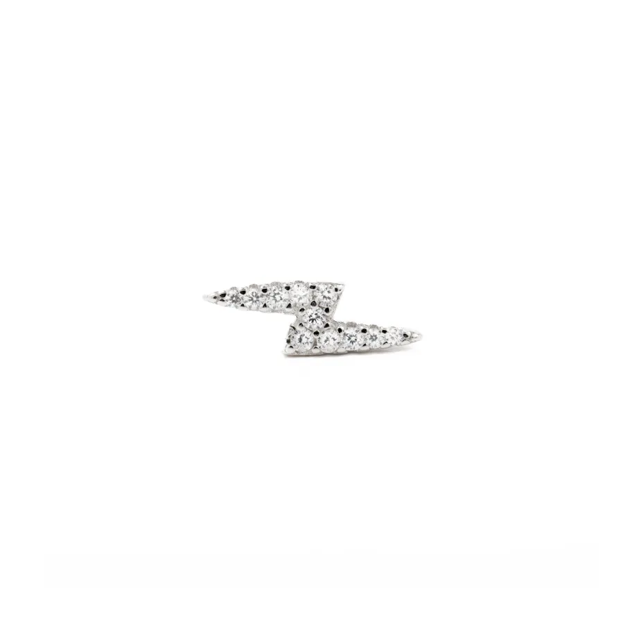 Piercing de Plata de Ley 925 con Circonita Brillante acabado en rodio - Linse