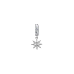 Piercing de Plata de Ley 925 con Circonita Brillante acabado en rodio - Kaiwise