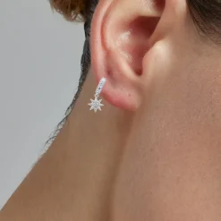 Piercing de Plata de Ley 925 con Circonita Brillante acabado en rodio - Kaiwise