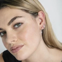 Piercing de Plata de Ley 925 con Circonita Brillante acabado en rodio - Skelk