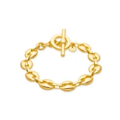 Pulsera acabada en oro amarillo 18K - Tyrod
