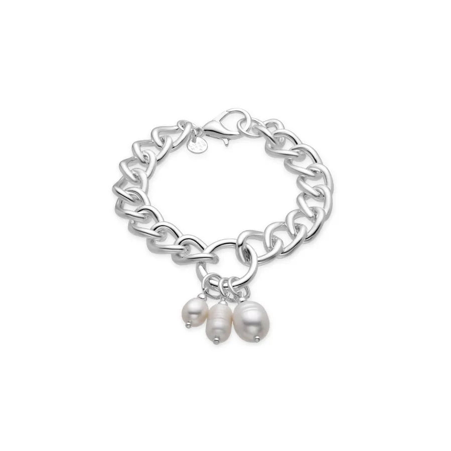 Pulsera acabada en rodio - Invak