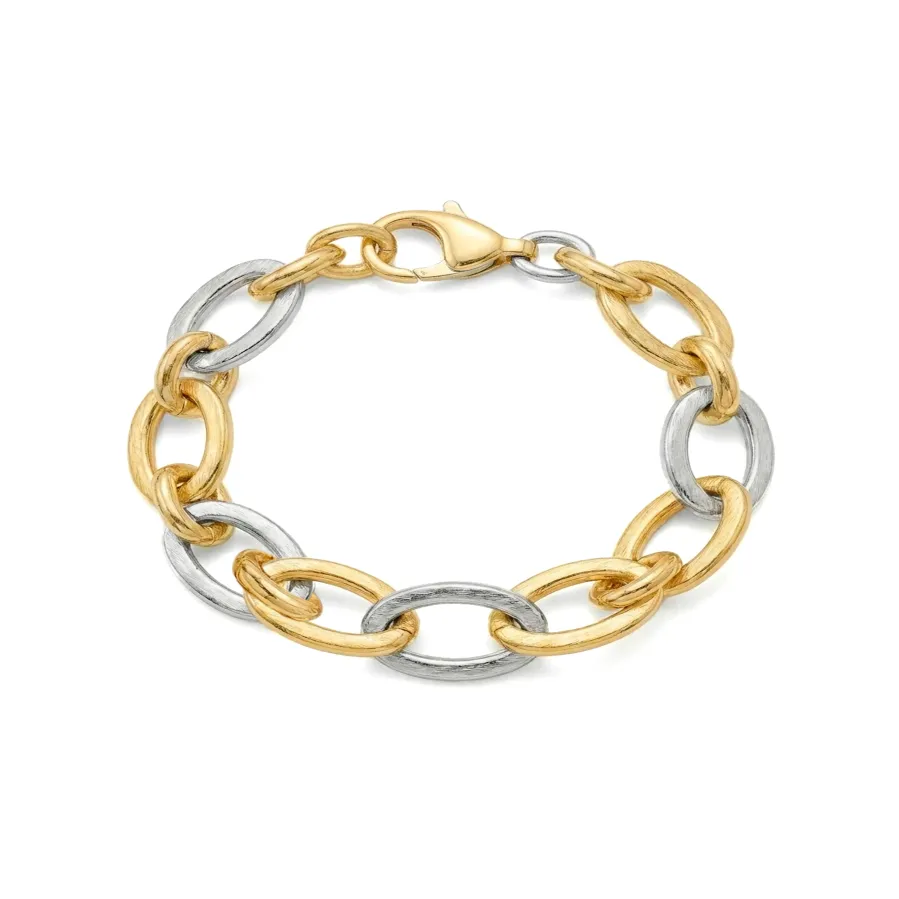 Pulsera acabado en oro amarillo de 18k - Adelky