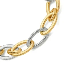 Pulsera acabado en oro amarillo de 18k - Adelky