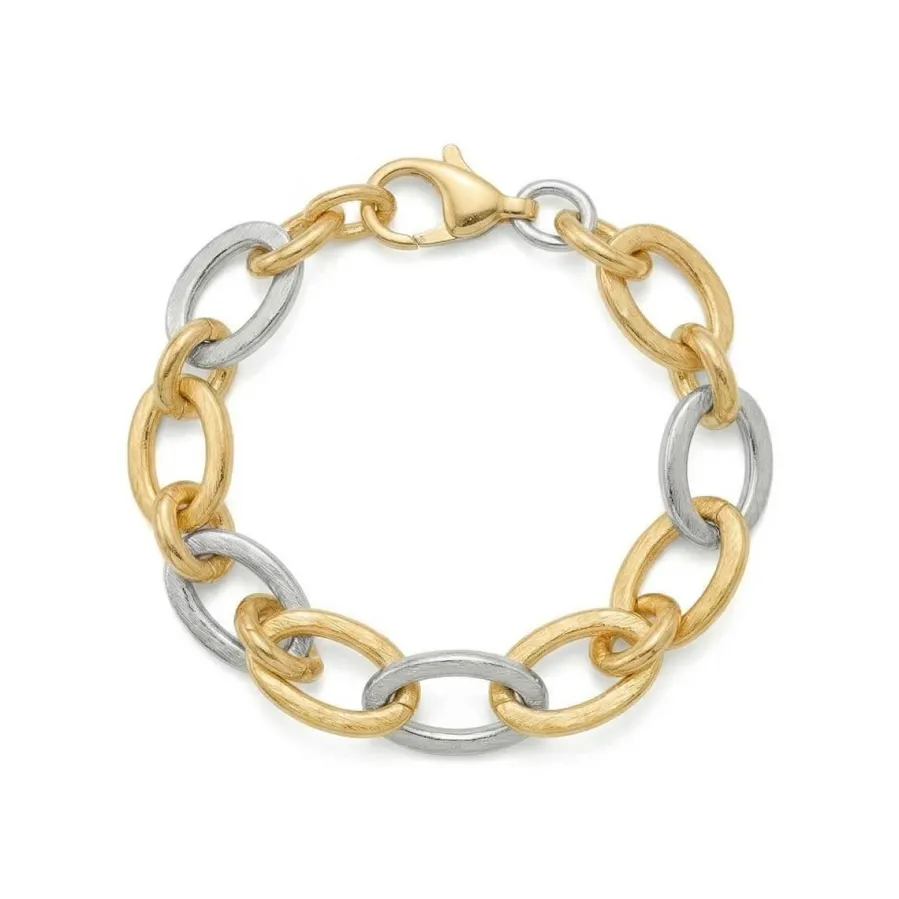 Pulsera acabado en oro amarillo de 18k - Adelky