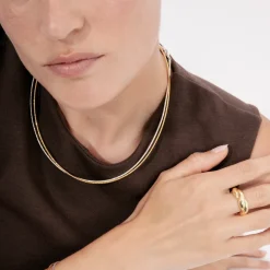 Pulsera acabado en oro amarillo de 18k - Nui