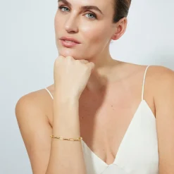 Pulsera acabado en oro amarillo de 18k - Zusha