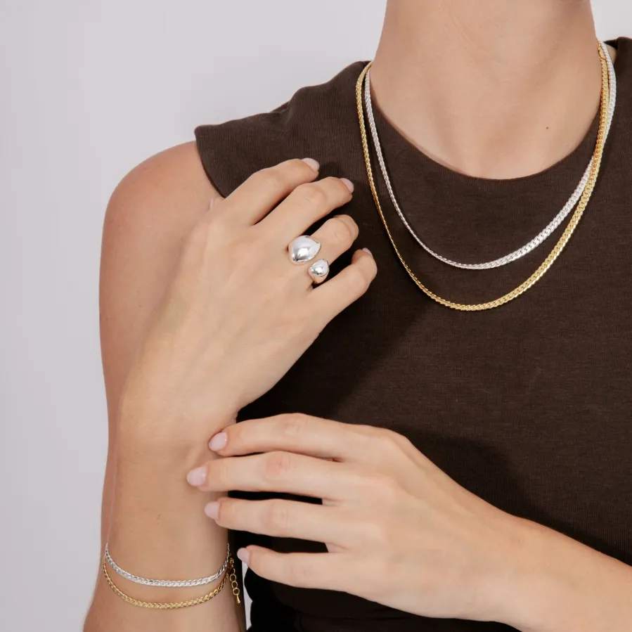 Pulsera acabado en oro amarillo de 18k - Nanja