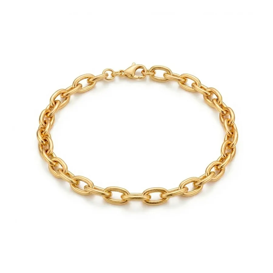 Pulsera acabado en oro amarillo de 18k - Rasai