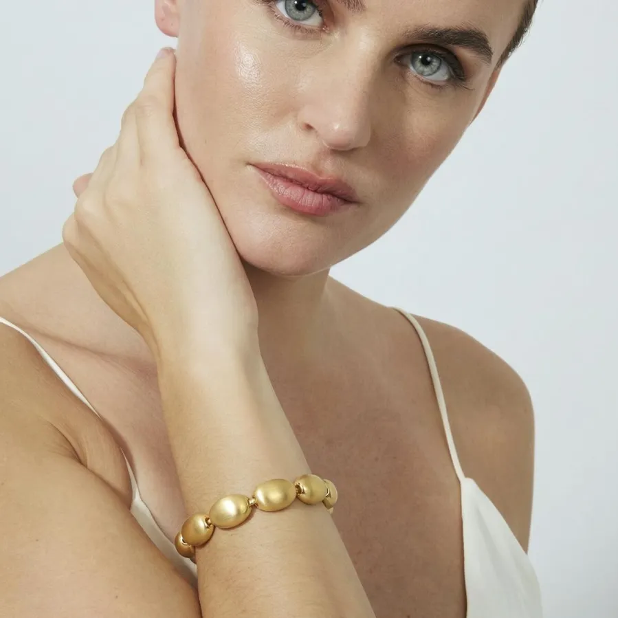 Pulsera acabado en oro amarillo de 18k - Oga