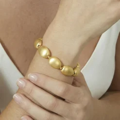 Pulsera acabado en oro amarillo de 18k - Oga