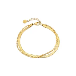 Pulsera acabado en oro amarillo 18k - Etozel