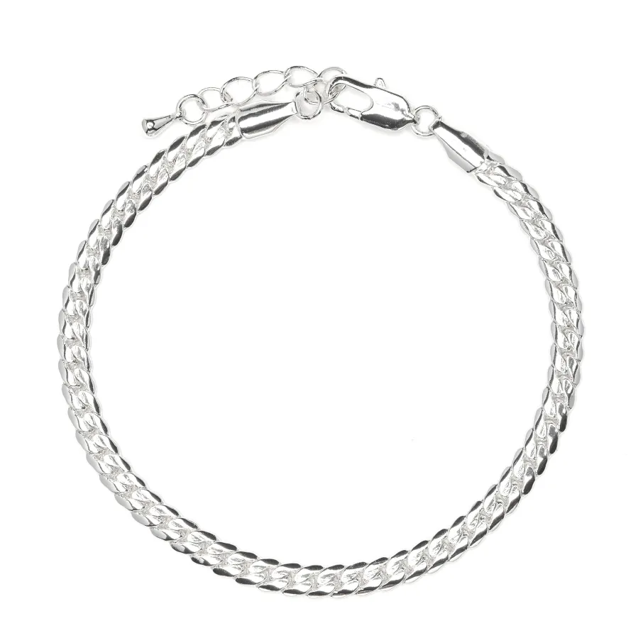 Pulsera acabado en rodio - Nanja