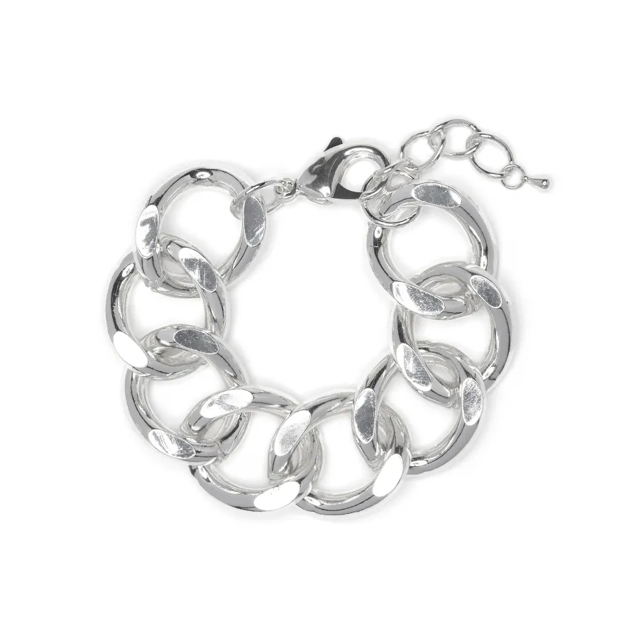 Pulsera acabado en rodio - Moba