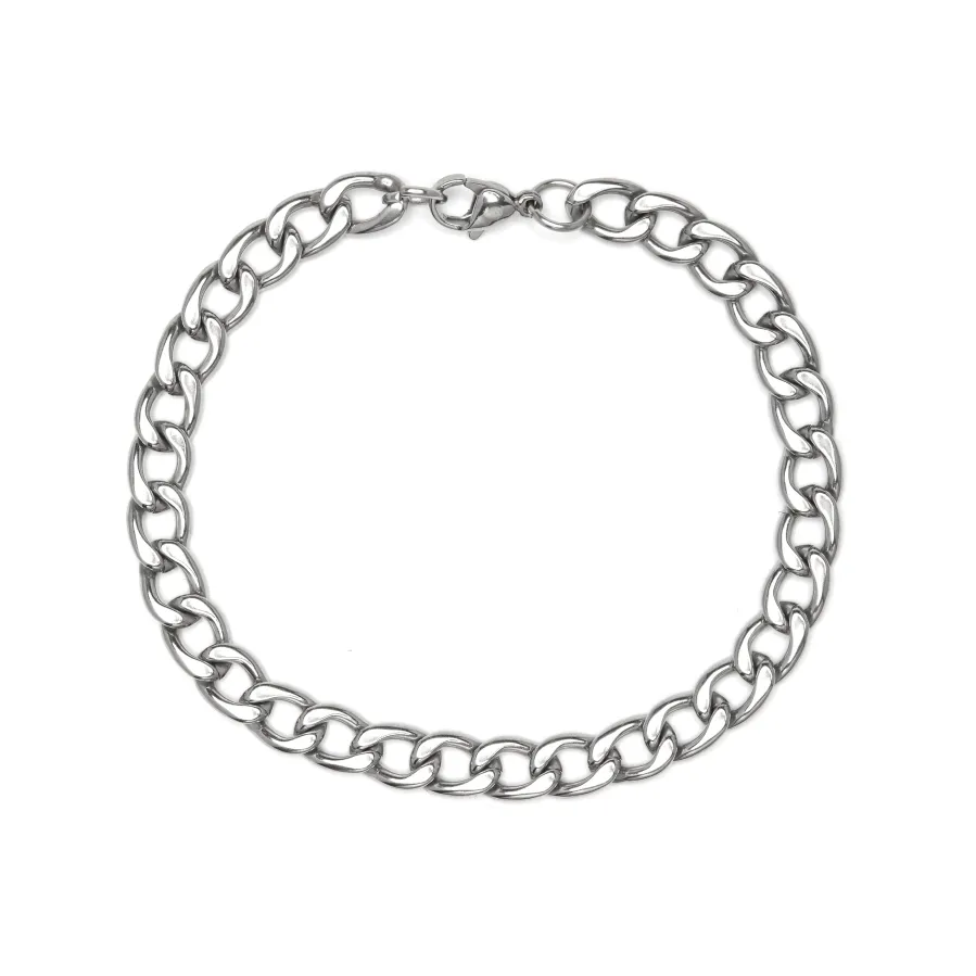 Pulsera acabado en rodio - Laeh