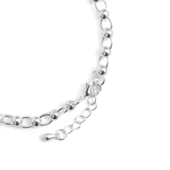 Pulsera acabado en rodio - Adthi