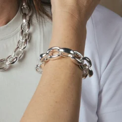 Pulsera acabado en rodio - Aula