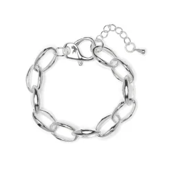 Pulsera acabado en rodio - Hande