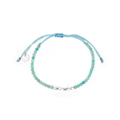 Pulsera acabado plata y Amazonita - Likah