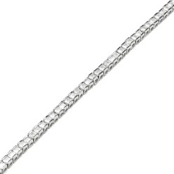 Pulsera acabado plata y Circonita Brillante - Zaix