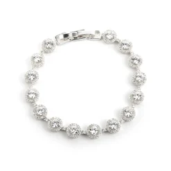 Pulsera con - acabado plata - Heta