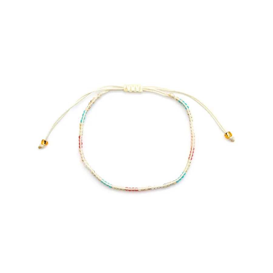 Pulsera con Cristal Negro acabado oro 18k - Anlako