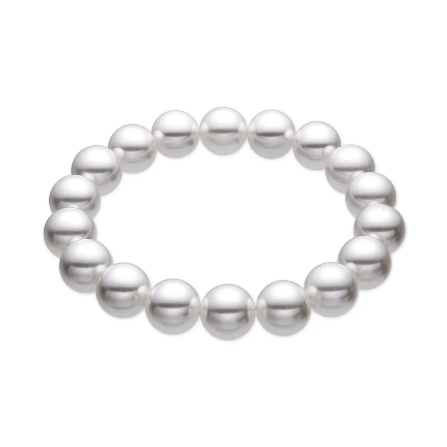 Pulsera con Perla Blanca acabado oro 18k - Anrae