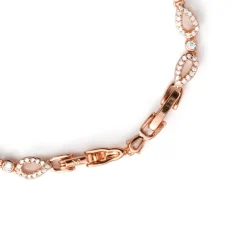 Pulsera de Circonita Brillante acabado en oro rosa de 18k - Llao