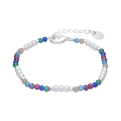 Pulsera de Cristal Multicolor acabado en rodio - Sury