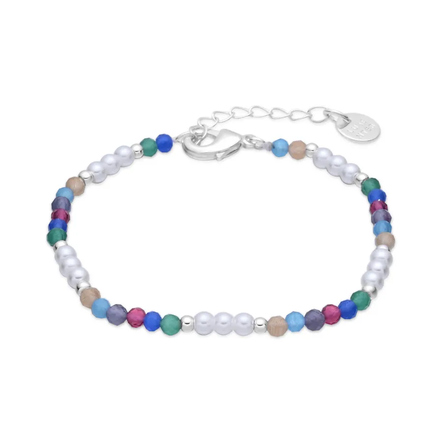 Pulsera de Cristal Multicolor acabado en rodio - Sury