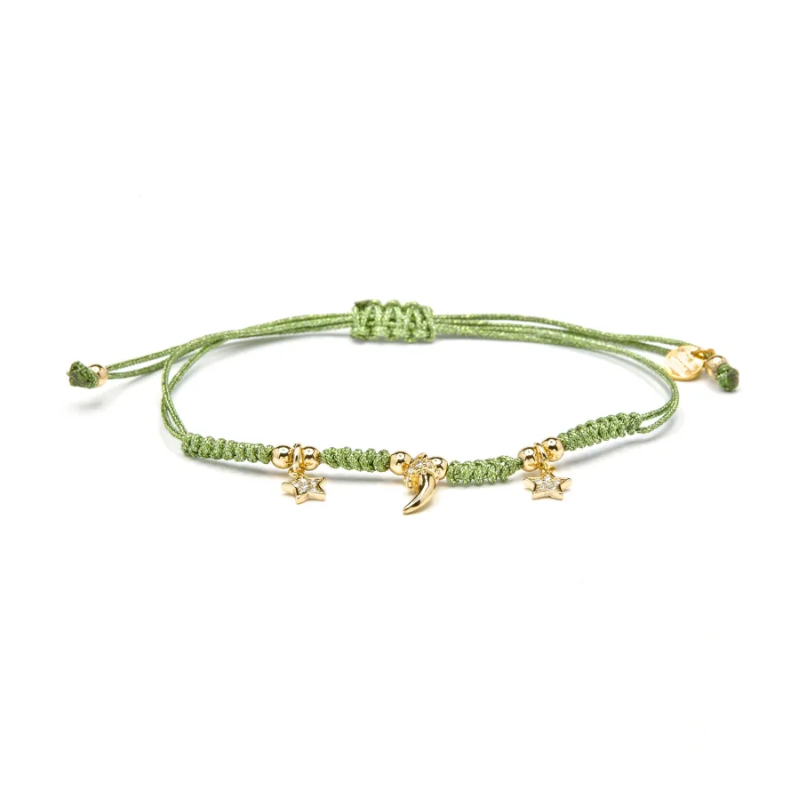 Pulsera de Plata de Ley 925 y Circonita Multicolor acabado en oro amarillo 18k - Esli
