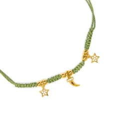 Pulsera de Plata de Ley 925 y Circonita Multicolor acabado en oro amarillo 18k - Esli