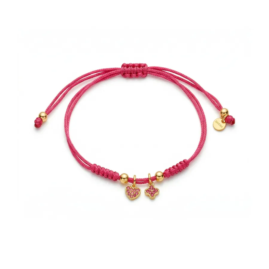 Pulsera de Plata de Ley 925 y Circonita Multicolor acabado en oro amarillo de 18k - Biaja
