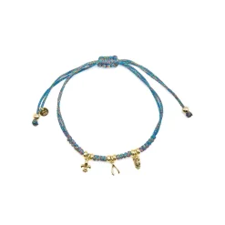 Pulsera de Plata de Ley 925 AcabadoOro 18K - Atlo