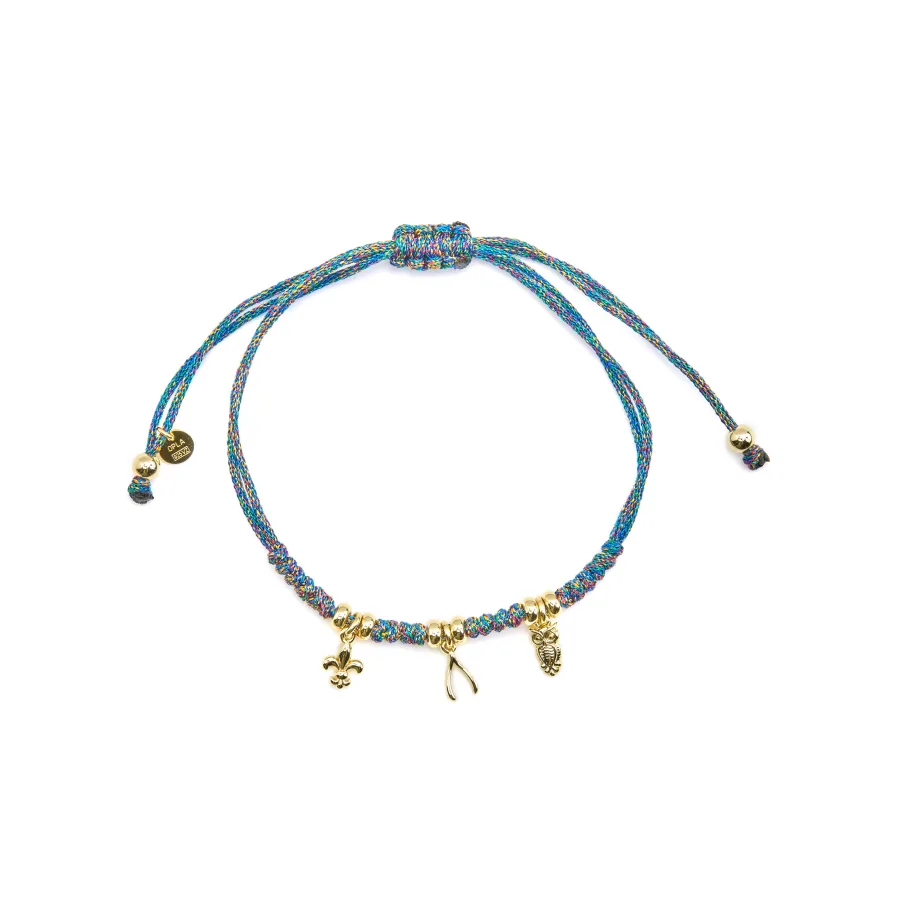 Pulsera de Plata de Ley 925 AcabadoOro 18K - Atlo